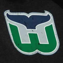 Distressed Logo Hoody Hartford Whalers