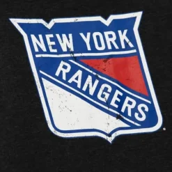 Distressed Logo Hoody New York Rangers