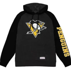 Distressed Logo Hoody Pittsburgh Penguins