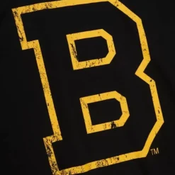 Distressed Logo Ls Tee Boston Bruins