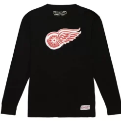Distressed Logo Ls Tee Detroit Red Wings