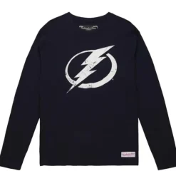 Distressed Logo Ls Tee Tampa Bay Lightning
