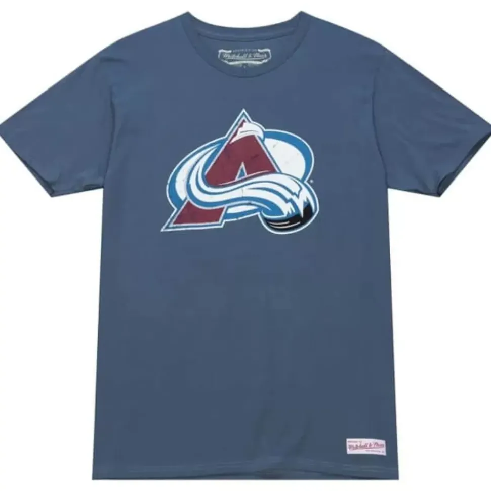 Distressed Logo Tee Colorado Avalanche
