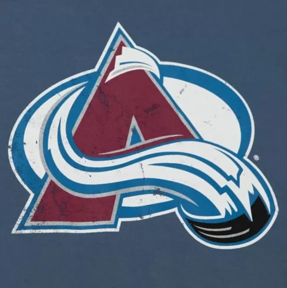 Distressed Logo Tee Colorado Avalanche