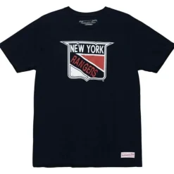 Distressed Logo Tee New York Rangers