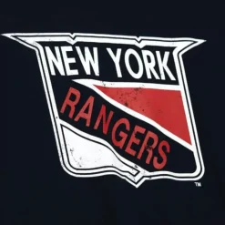 Distressed Logo Tee New York Rangers