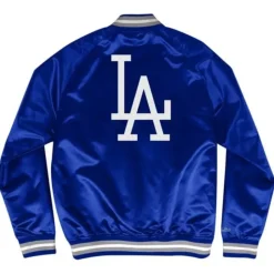 Double Clutch Lightweight Satin Jacket Los Angeles Dodgers