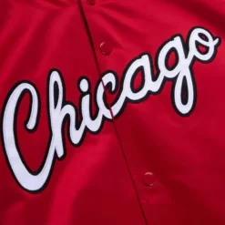 Double Clutch Lightweight Satin Jacket Chicago Bulls