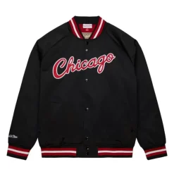 Double Clutch Lightweight Satin Jacket Chicago Bulls