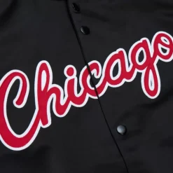 Double Clutch Lightweight Satin Jacket Chicago Bulls