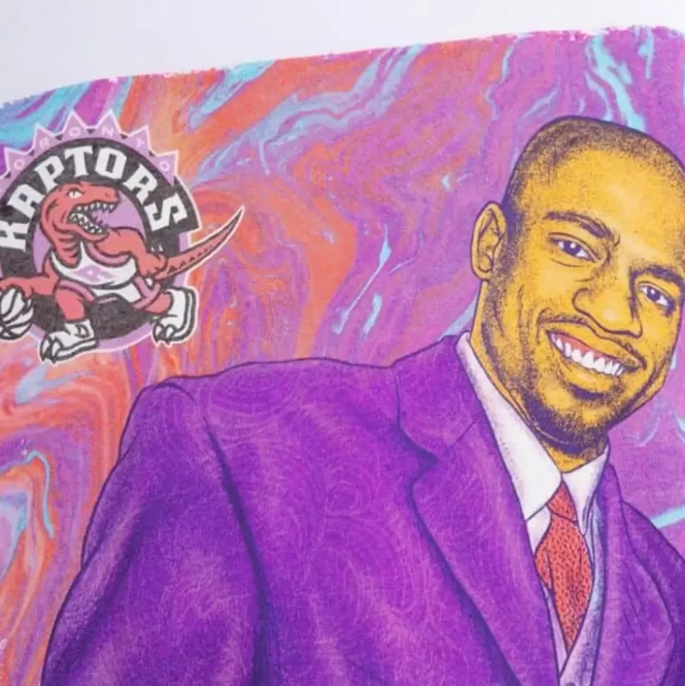 Draft Day Colorwash Tee Toronto Raptors Vince Carter