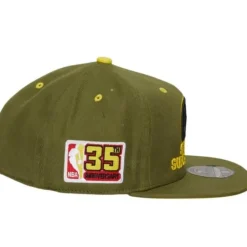 Dusty Olive Fitted Hwc Seattle Supersonics