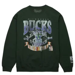 Easy Cool Crewneck Sweatshirt Milwaukee Bucks