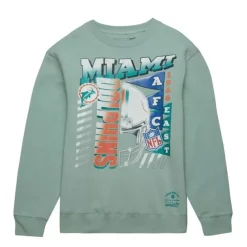 Easy Cool Crewneck Sweatshirt Miami Dolphins