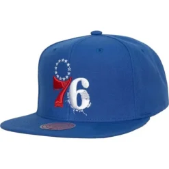 Embroidery Glitch Snapback Philadelphia 76Ers