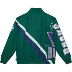Exploded Logo Warm Up Jacket Milwaukee Bucks