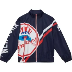 Exploded Logo Warm Up Jacket New York Yankees