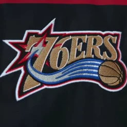 Exploded Logo Warm Up Jacket Philadelphia 76Ers