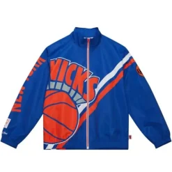 Exploded Logo Warm Up Jacket New York Knicks