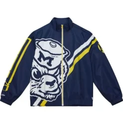 Exploded Logo Warm Up Jacket University Of Michigan