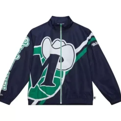 Exploded Logo Warm Up Jacket Dallas Mavericks