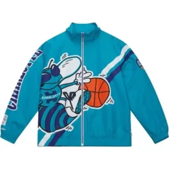 Exploded Logo Warm Up Jacket Charlotte Hornets