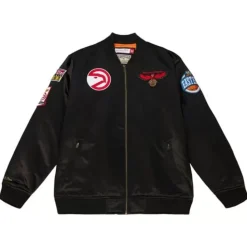 Flight Satin Bomber Jacket Atlanta Hawks