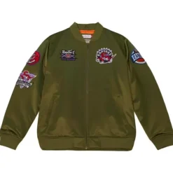 Flight Satin Bomber Jacket Toronto Raptors