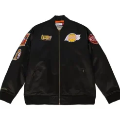 Flight Satin Bomber Jacket Los Angeles Lakers