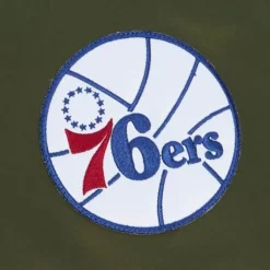 Flight Satin Bomber Jacket Philadelphia 76Ers