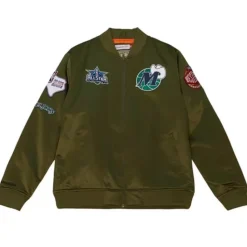 Flight Satin Bomber Jacket Dallas Mavericks