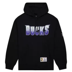 Game Time Fleece Hoodie Vintage Logo Milwaukee Bucks