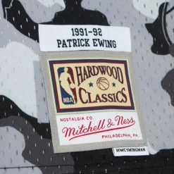 Ghost Black Camo Swingman Patrick Ewing New York Knicks 1991-92 Jersey