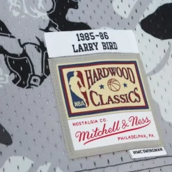 Ghost Black Camo Swingman Larry Bird Boston Celtics 1985-86 Jersey