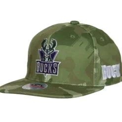 Ghost Camo Stretch Fitted Hwc Milwaukee Bucks
