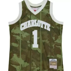Ghost Green Camo Swingman Muggsy Bogues Charlotte Hornets 1994-95 Jersey