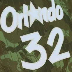 Ghost Green Camo Swingman Shaquille O'Neal Orlando Magic 1984-85 Jersey