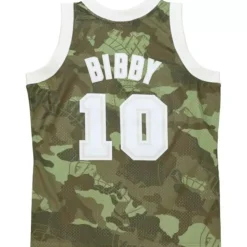 Ghost Green Camo Swingman Mike Bibby Vancouver Grizzlies 1998-99 Jersey