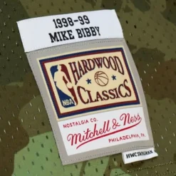 Ghost Green Camo Swingman Mike Bibby Vancouver Grizzlies 1998-99 Jersey