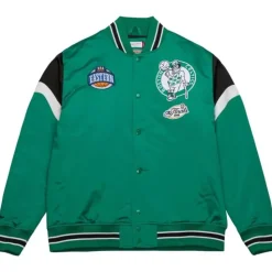 Heavyweight Satin Jacket Boston Celtics