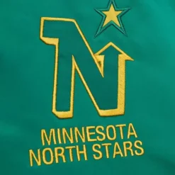 Heavyweight Satin Jacket Minnesota North Stars