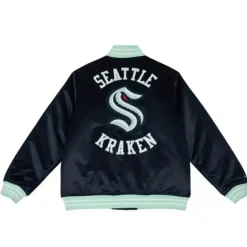 Heavyweight Satin Jacket Seattle Kraken