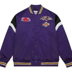 Heavyweight Satin Jacket Baltimore Ravens