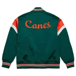 Heavyweight Satin Jacket University Of Miami
