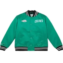 Heavyweight Satin Jacket Boston Celtics