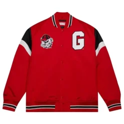 Heavyweight Satin Jacket University Of Georgia