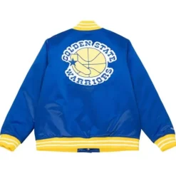 Heavyweight Satin Jacket Golden State Warriors