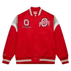 Heavyweight Satin Jacket Ohio State