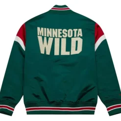 Heavyweight Satin Jacket Minnesota Wild