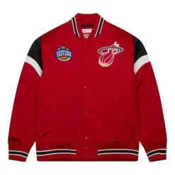 Heavyweight Satin Jacket Miami Heat